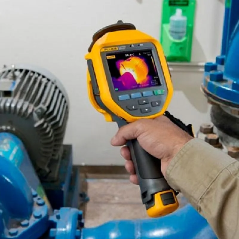 Inspeção termográfica de motor industrial